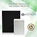Altec Filters HPA200 HEPA Premium Replacement Filters Compatible With Honeywell Air Purifier, 2 HEPA Filters Plus 4 Activated Carbon Prefilters HRF-R2 HRF-AP1 HPA204 HPA250B Filter R Filter A