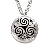 Lifetime Triskel Essential Oil Diffuser Necklace Aromatherapy with 22
