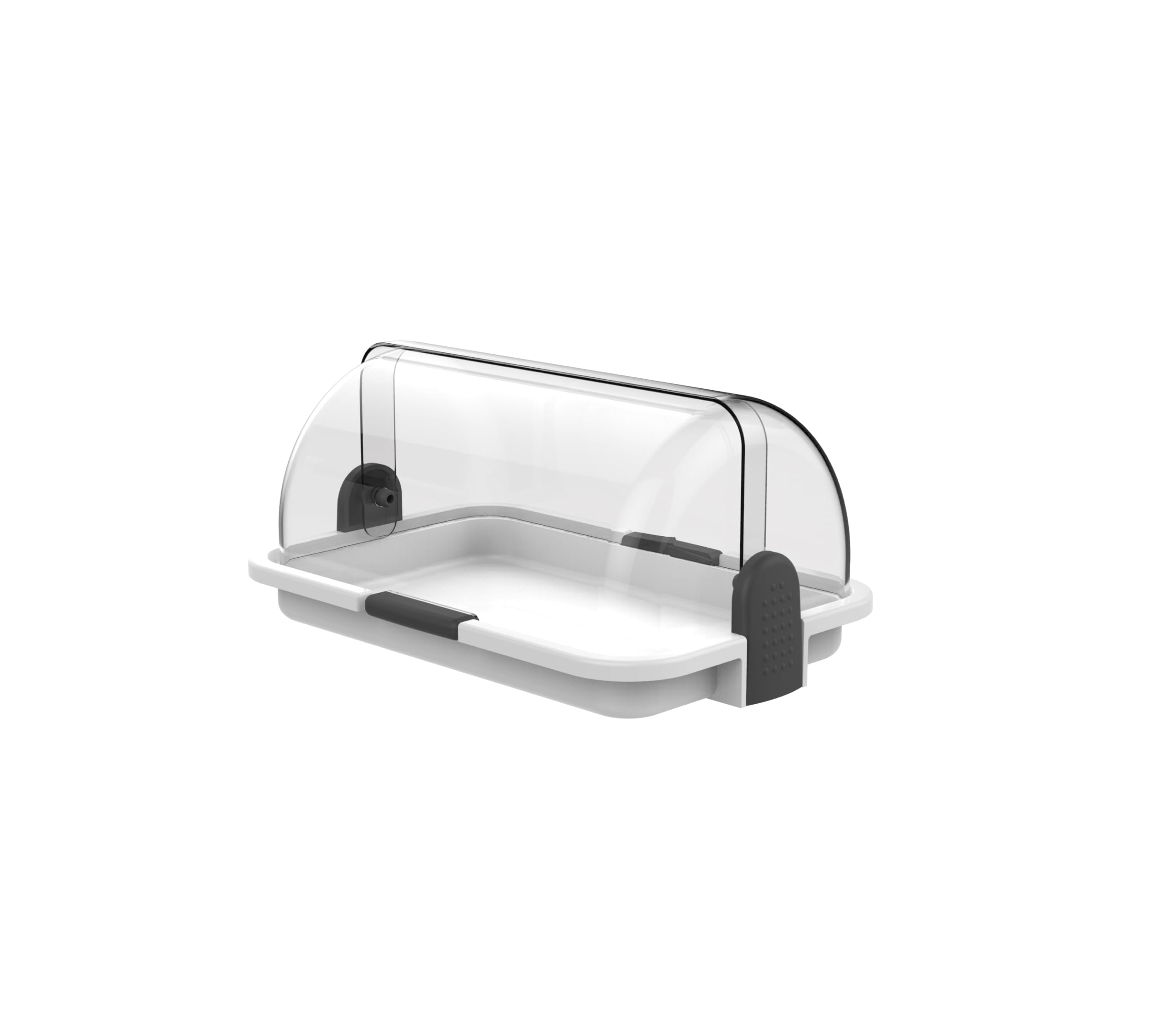 Biesse Casa P177/01 Bread Box Pastry and Food Container, White, Plastic, 30 x 14 x 20 cm โ image 1