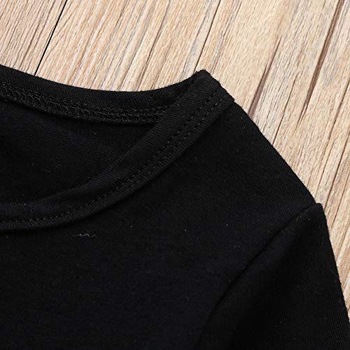 ❤️️ Mealeaf ❤️️ Infant Newborn Baby Girl Tulle Tutu Romper Bodysuit Clothes Headband Outfits Set 0-24 Month Black