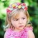 Candygirl Flower Crown Headbands for Women Girls Floral Hairband Wedding Festival Parties Hair Accessories Pack of 9 (bright colors)