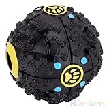 Toy Ball for Dogs - Dental Treat, Bite Resistant, Indestructible Non-Toxic Strong Tooth Cleaning Dog Toy Balls for Pet Training, Playing, Chewing - Soft Rubber, Bouncy, Tennis Ball