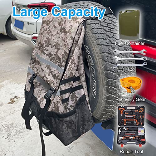 SUNPIE Overland Spare Tire Trash Bag(Desert Camo) Outdoor OffRoad