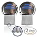 (2 Pack) Rainbow Combs- Stainless Steel  Style Fine Tooth Lice Comb, Effective Treatment to Remove Head Lice and Nits in Kids or Adults (peine para piojos y liendres)