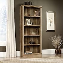 Sauder East Canyon 5 Shelf Bookcase in Craftsman Oak