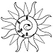 Plastec WD200DB Sun Sprout Dark Bronze Wall Decor