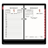 AT-A-GLANCE 2019 Daily Desk Calendar Refill, 3-1/2