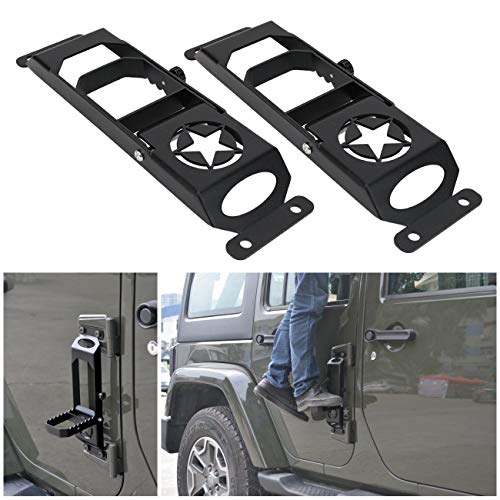 RTTCZ Door Hinge Step Foot Peg Folding Foot Pedal, Easy Access to Car