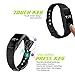 Fitness tracker ID107 High Accuracy Signal Heart Rate Monitor Activities Record with Waterproof Full Touch Screen Bluetooth 4.0 Smart Bracelet For IOS and Android (black)