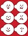 Designer Stencils Pumpkin Halloween Faces Cake Stencils, Beige/semi-transparent
