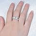 Rongxing Jewelry Womens and Girls wedding&engagement Ring,White Opal 10KT White Gold Rings Size8