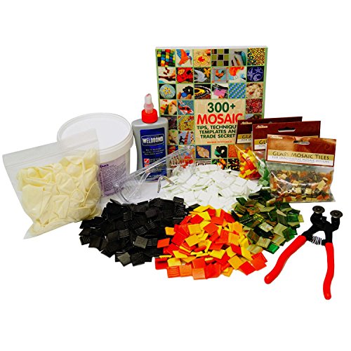Delphi Glass Ultimate Mosaic Starter Kit | Includes Mini Beetle Bits Cutting System, Book and Supplies - Thumbnail 5