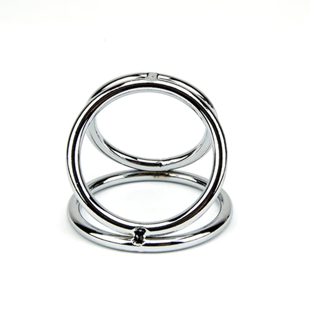 Bound to Please CockRings Metal Triple Cock and Ball Ring