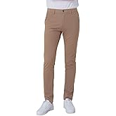 Plaid&Plain Men’s Skinny Khaki Pants Skinny Fit Chinos