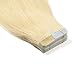100% Remy Tape in Human Hair Extensions Grade 6A 16-22inch Double Side Tape Seamless Skin Weft Natural Hair Extensions Long Straight Silky (16