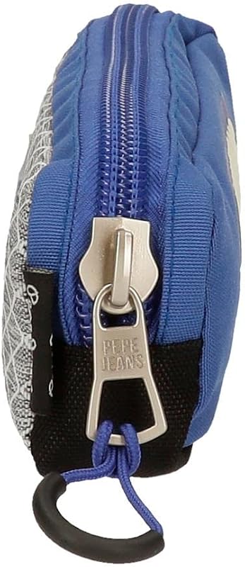 Darren Federmäppchen, Blau, 22 x 7 x 3 cm, Polyester, blau, Etui