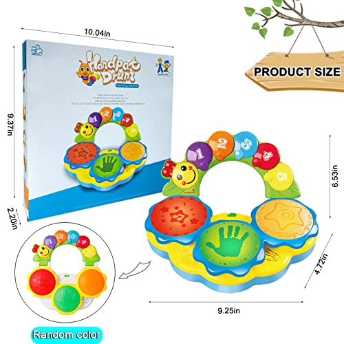 DOTDROPTRY Baby Toys 1218 Months Infant Portable Musical Drums Piano