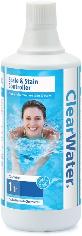 ClearWater Scale and Stain Controller 1 Litre for Pools Hot Tubs Spas