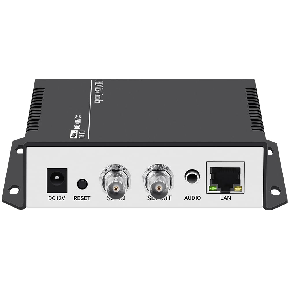 URayCoder H.265 H.264 SD HD 3G SDI Video Streaming Encoder with RTSP, UDP, SRT, HLS, RTMPS, Multicast, MP4, ONVIF, SDI to IP Converter for IPTV YouTube Facebook OBS Slingbox Live Broadcast Servers