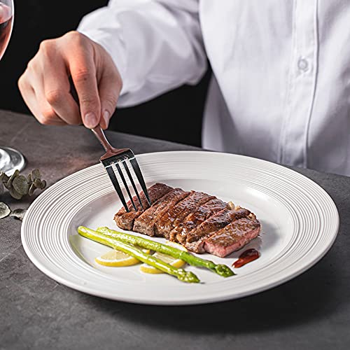 HansGo Dinner Forks, 8PCS Good Table Forks Top Food Grade Stainless Steel Silverware Forks Flatware Forks Use for Home Kitchen Hotel Restaurant