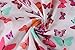 Bonny Billy Little Girl's Cap-Sleeve 100% Cotton Woven Butterfly Swing Skirt Dress