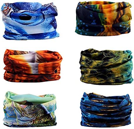 Wujia 4pcs/6pcs Unisex Multifunctional Outdoor Seamless Face Mask Bandana Headband