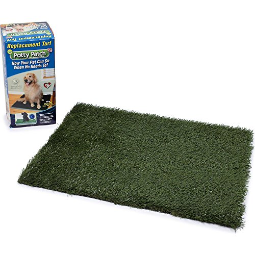 Potty Patch Replacement Turf - Indoor Dog Potty Pet Grass that Keeps Your Home Clean and Smelling Fresh, Large Kit Potty Patch Replacement Turf - Indoor Dog Potty Pet Grass that Keeps Your Home Clean and Smelling Fresh, Large Kit