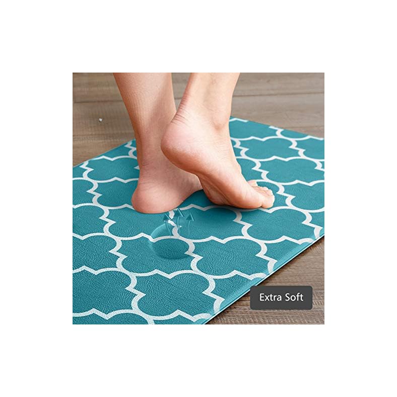 KMAT Kitchen Mat [2 PCS] Cushioned AntiFatigue Kitchen Rug, Waterproof