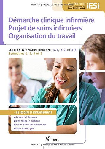 Démarche clinique infirmière, projet de soins infirmiers, organisation du travail