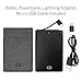 CaseCrown SlimPower Wallet w/2500 mAh Powerbank w/Micro USB Cable & Lightning Adapter for Android & iPhone 7 and iPhone 8 - Canvas (Charcoal Gray)