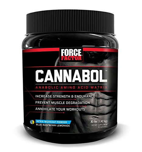 Cannabol BCAA Powder, 6:1:1 BCAA Amino Acid Intra-Workout for Muscle Growth, Strength, and Endurance, Refreshing Flavors, Force Factor, 30 Servings Cannabol BCAA Powder, 6:1:1 BCAA Amino Acid Intra-Workout for Muscle Growth, Strength, and Endurance, Refreshing Flavors, Force Factor, 30 Servings