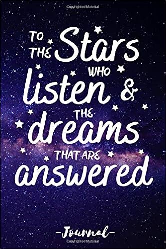 To The Stars Who Listen And The Dreams That Are Answered To The Stars Journal Sarah J Maas Notebook Journal 1 Pages Michael Hey Amazon Com Books