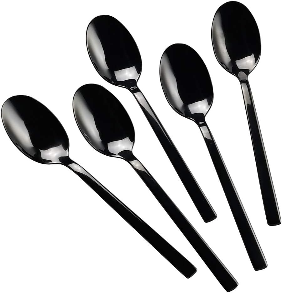 Pop, Noir - Cuillère à dessert main image 1
