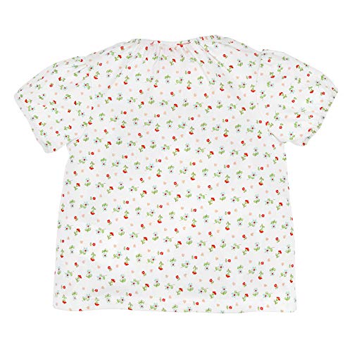 BONDI T-shirt bloemenallover 86435 | meisjes ondershirt zachte jersey | wit - zomerkleding korte mouwen shirt bloemen - Image 3