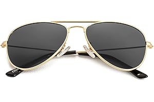 NIDOVIX Kids Polarized Aviator Sunglasses for Girls Boys Cool Toddler Sunglasses Age 2-9 100% UV Protection