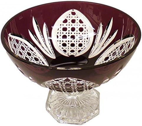 Cristallerie de Montbronn - Amethyst Duchesse Crystal Pedestal Bowl - Purple