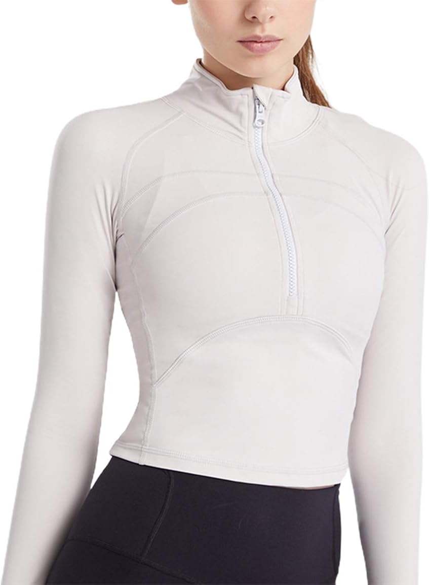 chouyatou Women's Lightweight Half Zip Athletic Track Performance
