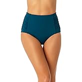 Anne Cole Women's Standard Side Shirred High Waist Tummy Control Bottom