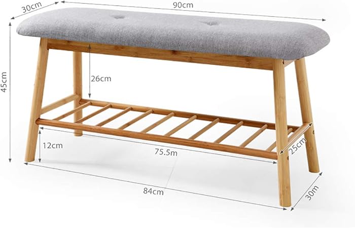 Banc Banc De Chaussures Long Foyer En Bois Massif Couloir Centre Commercial Dressing Banc De Repos Pour Chaussures Taille De Support De Chaussures 90 30 45cm Couleur C Amazon Fr Cuisine Maison