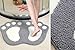 TOPCHANCES Kids Bath Rug, Anti-Slip Water Absorption Cute Foot Print Bath Mats Shower Carpet Reversible Rubber Doormat Toilet Rug Bathroom Carpets,Microfiber Mini Soft Bath (18