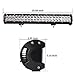 Bangbangche 20'' 126W Combo LED Light Bar+License Plate Light Bracket+10FT 12V Fuse Relay Rocker Switch Wiring Harness, Universal Front Bull Bar Bumper, 2 Fuctions( Mount Lincense Plate, Led Lights)