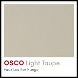 Osco Faux Leather Pen Pot Desk Organizer 10.5cm H 8.7cm Dia Taupe view 6