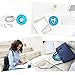 MAIRUI Wired Earbud Case Earphone Headphone Cord Organizer Earbuds Wrap Soft Silicone Magnetic Holder Storage Tangle Free Cable Winder(Blue)