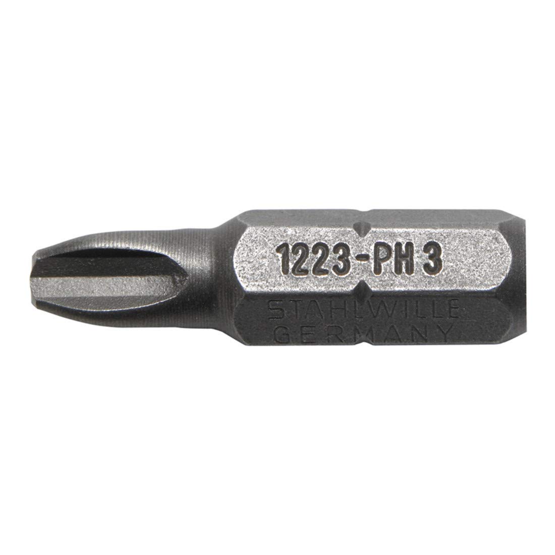 Stahlwille 08010003 1223 Screw Bit, 3 Phillips-Recess, 25 mm Length, Pack of 10