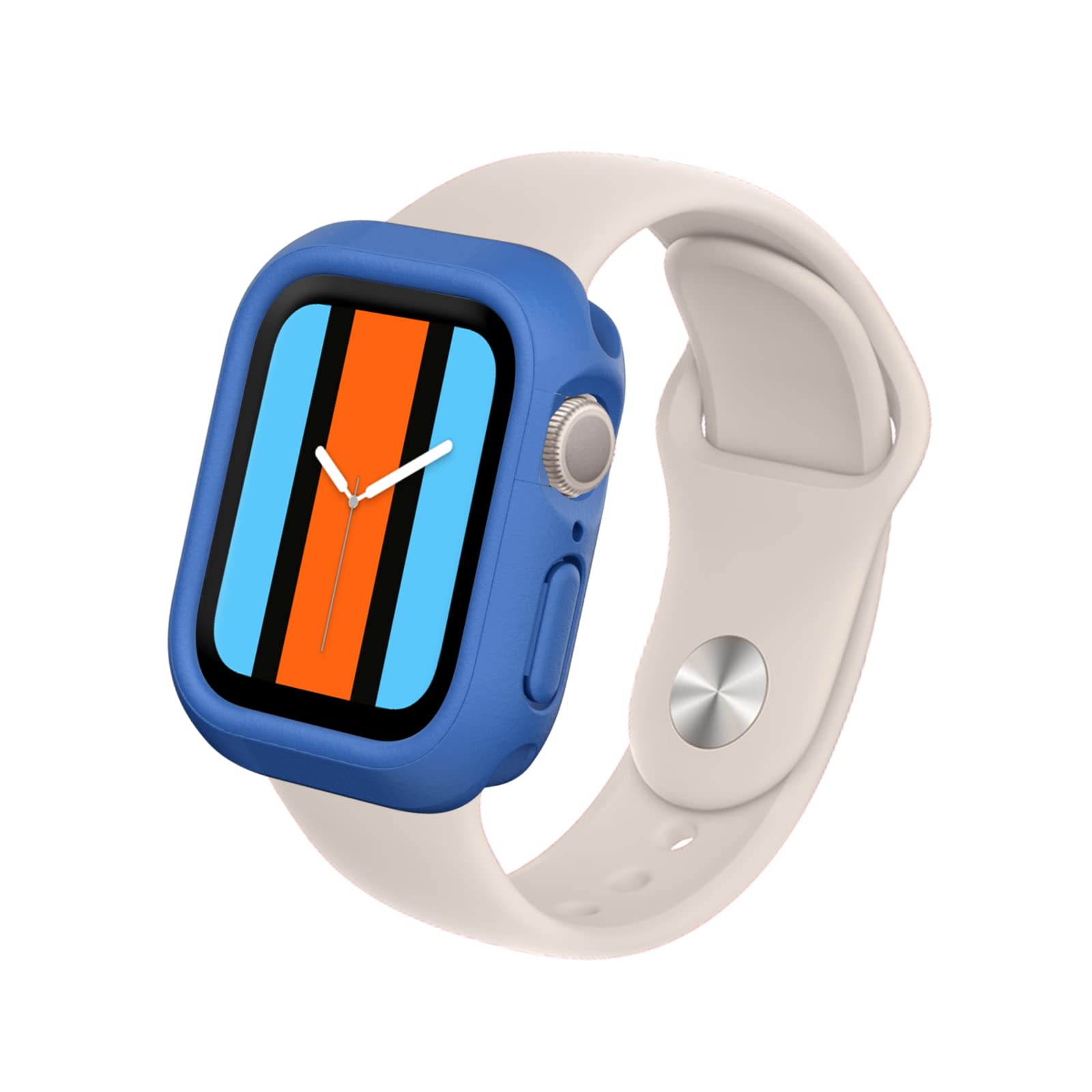 RHINOSHIELD Bumper Case Compatible with Apple Watch Series 9/8 / 7 (41mm) | Slim Protective Case, Lightweight and Shock Absorbent - Cobalt Blue