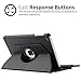 iPad Mini Case with Keyboard, Boriyuan 360 Degree Rotating Stand Detachable Wireless Bluetooth Keyboard PU Leather Cover for Apple iPad Mini 1/Mini 2/Mini 3 with Screen Protector and Stylus, Black
