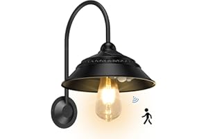 Aqonsie Solar Barn Light Outdoor with 3 Lighting Modes & Motion Sensor Solar Wall Sconces Rustic Solar Chicken Coop Lights, Waterproof Solar Wall Mount Light for Barn/Shed/Farmhouse/Porch