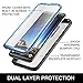 YOUMAKER Galaxy S9+ Plus Case, Crystal Clear with Built-in Screen Protector Full-Body Heavy Duty Protection Slim Fit Shockproof Case Cover for Samsung Galaxy S9 Plus (2018) - Clear/Blue/Black