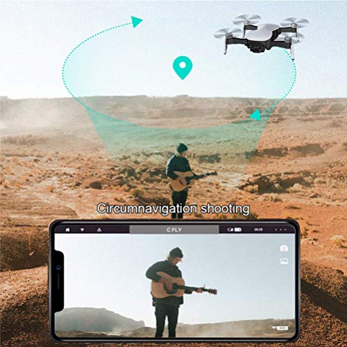 ZHCJH Drohne mit Kamera, GPS-Drohne mit Kamera 4K Live-Video, 110 ° einstellbare Weitwinkelkamera, Höhenlage, 3000M Kontrollbereich mit 3-Achsen-Selbststabilisierendem Kardanring – Bild 5