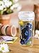 Cypress Home Bella Blue Double Wall Glass Travel Coffee Cup with Lid